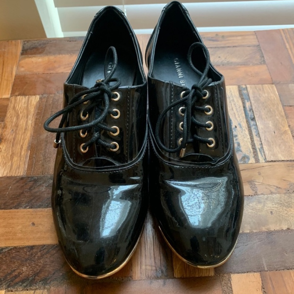 Gianni Bini - Black Patent Leather Oxfords